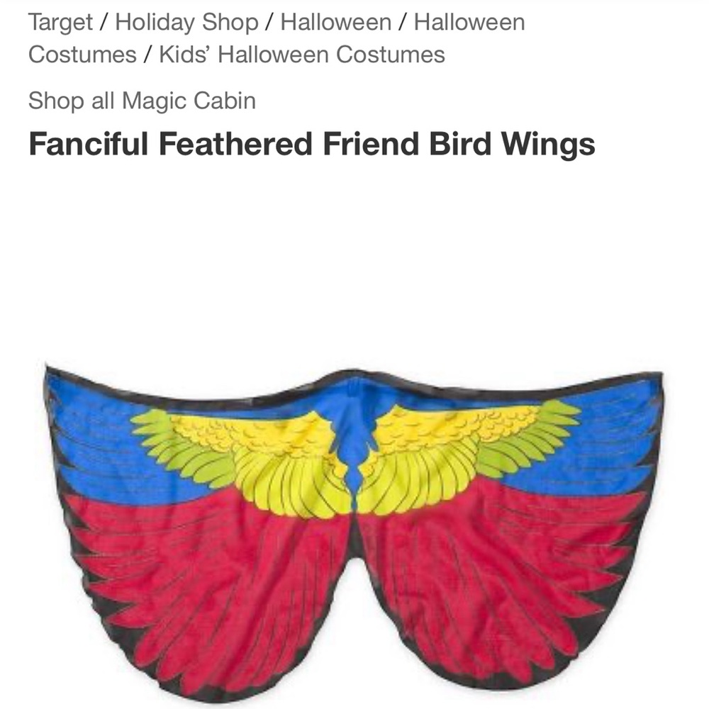 Bird wings costume / dress up
